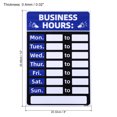 thumbnail image 2 of Unique Bargains Business Hour Sign PVC Self Adhesive Operation Hour Sticker Blue, 2 of 5