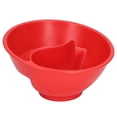 thumbnail image 2 of Cereal Separated Bowl, Safe Strong Grip Stackable  Separated Snack Bowl Large Capacity  For Salad For Camping Trip For Party For Ketchup Red, 2 of 8
