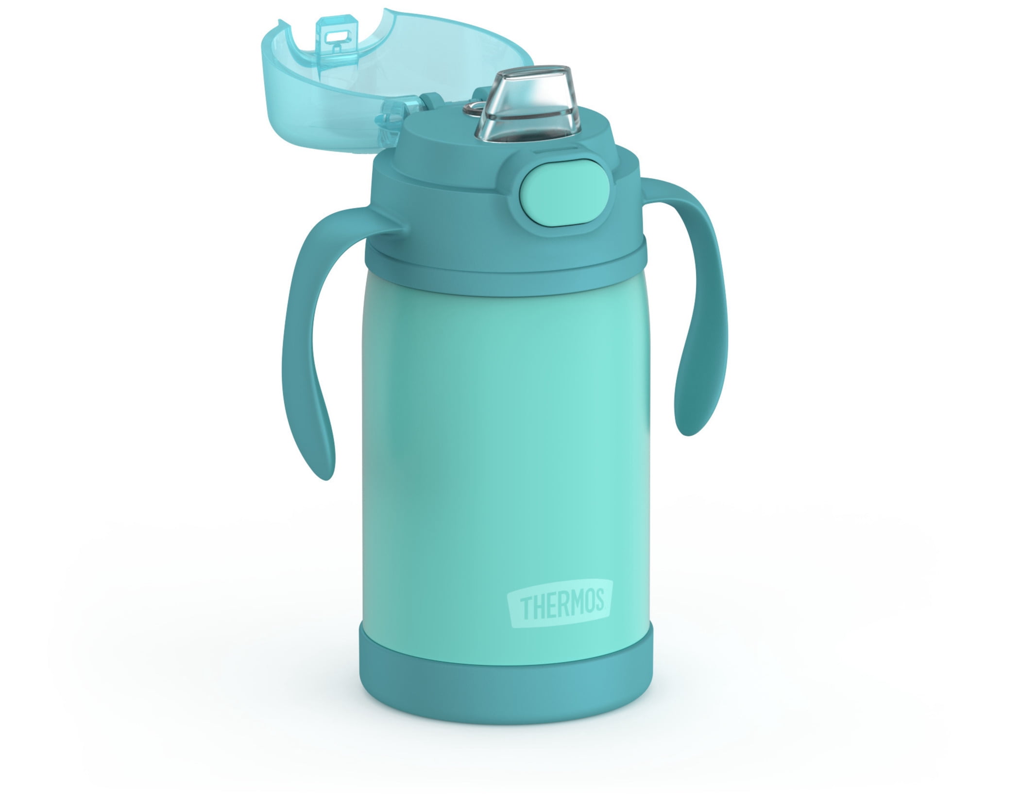 Thermos Baby Vacuum Insulated Stainless Steel 10 oz Straw Bottle, Green