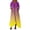 #0265-Yellow, variant on Uootdi Maxi Dresses for Women Vintage Floral Print V Neck Large Patch Pockets Asymmetric Hem Loose Fit Lightweight Summer Dresses Casual Dresses Vacation Outfit Gift