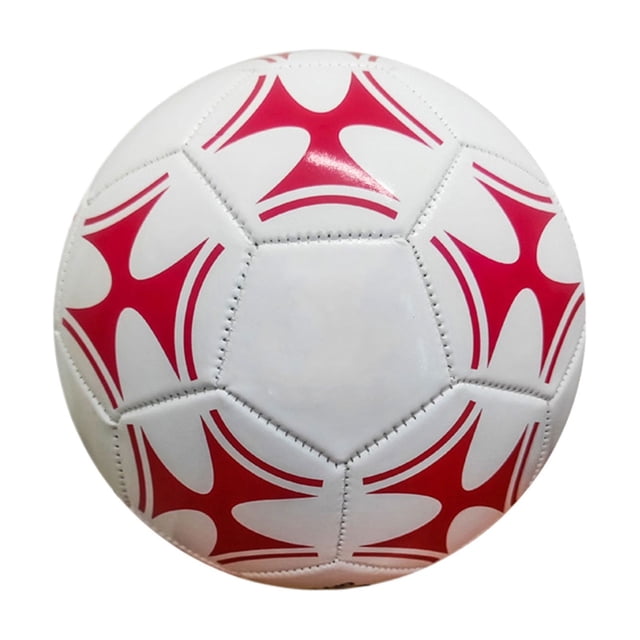 Transemion Ballon de Soccer d'Entraînement Professionnel avec Sensation de Pied Améliorée Blanc Rouge Exceptionnel