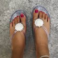 thumbnail image 1 of LSLJS Women's Summer Jeweled Rhinestone T-Strap Flat Sandals Beach Flip Flop Shoes, 1 of 3