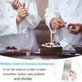 thumbnail image 4 of 1 Pc 8.6 Inch Stainless Steel Cake Scraper,Cake Metal Scraper for Baking,Sided Patterned Edge Smoother Scraper,Frosting Cake Modelling Scraper,Smoother Leveler Scraper for Cream Cake, 4 of 7