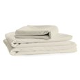 thumbnail image 1 of Ensemble de Draps en Microfibre, Infroissable, Format Grand Lit, Ivory, 1 of 5