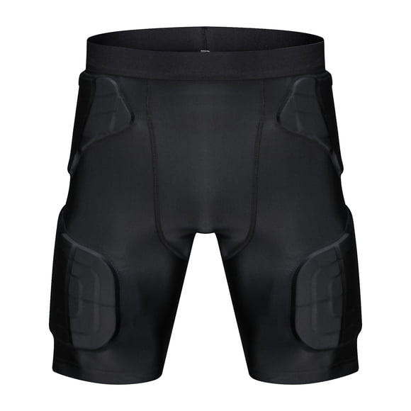 Shorts de Compression Rembourrés, Gaine de Soccer Rembourrée, Protecteur de Hanches et de Cuisses pour Soccer, Paintball, Basketball, Patinage Artistique, Rugby, Soccer, Hockey et Tous les Autres Sports de Contact