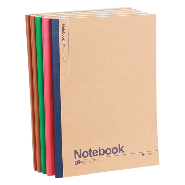 Composition Notebook, Furenl Composition Notebook Journal With Rainbow Spines – College-Ruled Lined Paper, A5/B5 Size, Kraft Notebooks