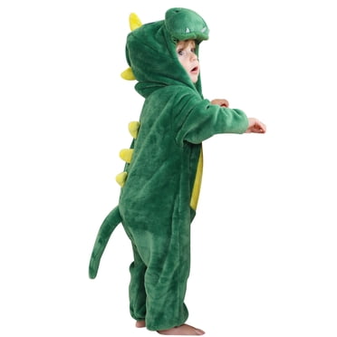 LOVZFMLL Toddlers Boys Girls Fleece Jumpsuit Onesie Plush Pajamas Funny Halloween/Cosplay/Party Animal Costume 3 Months-4 Years