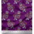 thumbnail image 1 of Soimoi Poly Georgette Fabric Artistic Paisley Printed Fabric 1 Yard 52 Inch Wide, 1 of 3