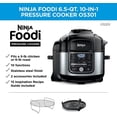 thumbnail image 3 of Ninja OS301 Foodi 10-in-1 Pressure Cooker and Air Fryer with Nesting Broil Rack, 6.5 Quart, Stainless Steel, 3 of 4