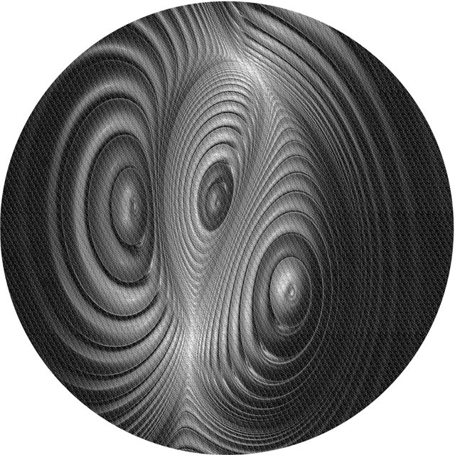 Ahgly Company Tapis Rond Lavable en Machine Intérieur Transitionnel Gris Minuit, 7 Pieds Rond