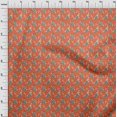 thumbnail image 4 of oneOone Rayon Orange Fabric Asian Japanese Fabric For Sewing Printed Craft Fabric By The Yard 56 Inch Wide, 4 of 4