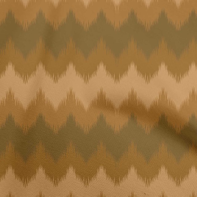 oneOone Georgette Viscose Brown Fabric Ikat Craft Projects Decor Fabric Printed By The Yard 42 Inch Wide