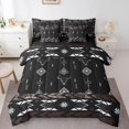 thumbnail image 1 of Erosebridal Tribal Aztec Bed in a Bag King size, Sheep Skull Bed Set, Triangle Geometric Decor, Reversible 7pcs, 1 of 1