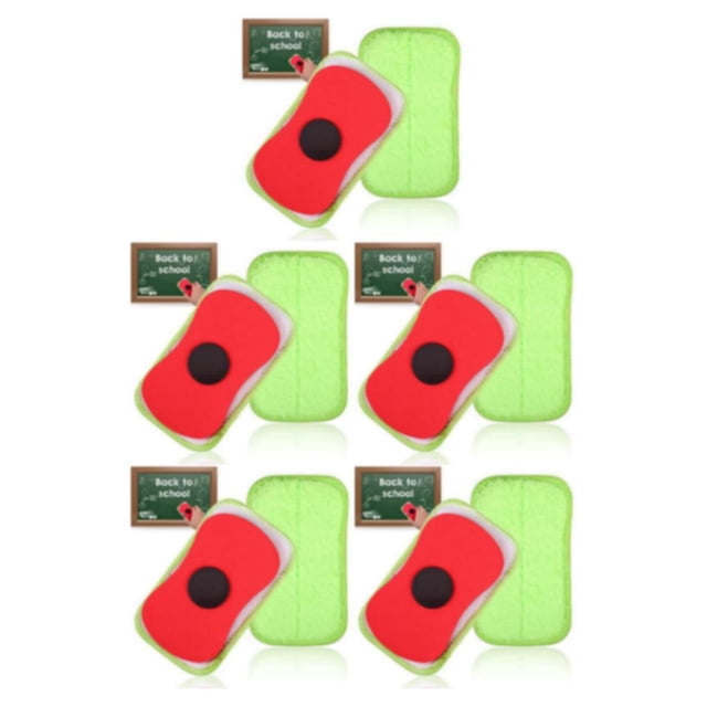 Langgg 2pcs Eco-friendly Whiteboard Eraser Reusable Washable And Non-shedding Magnetic Sponge Easy To Clean 5Set