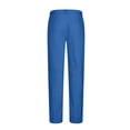 thumbnail image 4 of FAIWAD Mens Linen Pants High Waist Straight Leg Trouser Casual Loose Work Business Pants with Pockets, 4 of 5