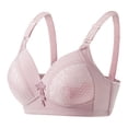 thumbnail image 1 of Clearance Sale 2025 Bra Ladies Summer Solid Color Non Non Rim Thin Cotton Gathering Underwear Bra, 1 of 2