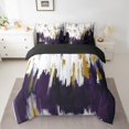 thumbnail image 2 of YST Modern Graffiti 7-Piece Comforter Set, Contemporary Style, Twin, Purple Gradient Brush Strokes, 2 of 4