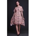 thumbnail image 2 of Bimba Robe Droite à Épaules Dénudées Style Chic pour Femmes à Imprimé d'Oiseaux Roses Tunique d'Été - Grand, 2 of 6
