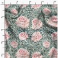 thumbnail image 2 of Soimoi Moss Georgette Fabric Peony Floral Printed Craft Fabric by The Yard 42 Inch Wide, 2 of 6