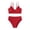 H-Red, variant on 2025 Girls Swimwear Girls's Swimsuit Tow Piece Girls Bathing Suit Bottoms Rainbow Bikini Swimsuit for Swimming Suit for Girls 3 To 14 Years Swim Suits for Swimming Pool Hot Spring