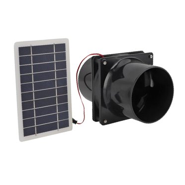 GROWTH TANK Solar Panel Powered Fan Exhaust Fan for Greenhouse Travel Outdoor Activities