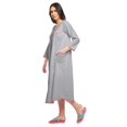 thumbnail image 2 of Moomaya Chemise de Nuit Boutonnée en Coton Imprimé pour Femmes, Robe de Nuit d'Allaitement, 2 of 5