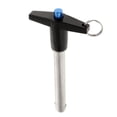 thumbnail image 1 of HILABEE Stainless Steel Ball Lock Pins Quick Release Pins T Handle Pin dia 6mm 35mm, 1 of 6
