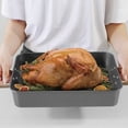 thumbnail image 3 of RKSTN Baking pan Baking Tray Rectangular Baking Tray Roast Chicken Tray Multi-purpose High Body Double Ear Baking Tray Eggs, 3 of 8