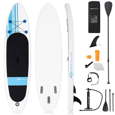Goplus 10' Inflatable Stand Up Paddle Board SUP Adjustable Paddle Backpack Pump