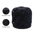 thumbnail image 3 of Meridian Furniture Harper Contemporary Velvet Ottoman/Stool in Black, 3 of 4