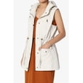 thumbnail image 3 of TheMogan Women's PLUS Drawstring Loose Fit Utility Vest Sleeveless Military Jacket, 3 of 7