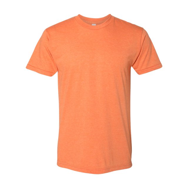 American Apparel 50/50 Tee, S, Heather Orange