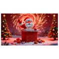 thumbnail image 1 of Liyamei Garage Door Cover Banner Reactive Design With 2 Lighting Modes For Festive Outdoor Fluorescent Glows In Dark With Cartoon Santa Party Xmas Decorat, 1 of 5