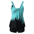 thumbnail image 4 of EGNMCR Swimsuit Women Two Piece Bathing Suits Floral Print Tank Tops With Boyshorts Tummy Control Swimming Suits,, 4 of 6