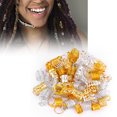 thumbnail image 2 of 90pcs Cheveux Clips Anneaux Tresses Dreadlock Cheveux Clips Extension Anneau Montre des Expositions de Photos Mariages, 2 of 8