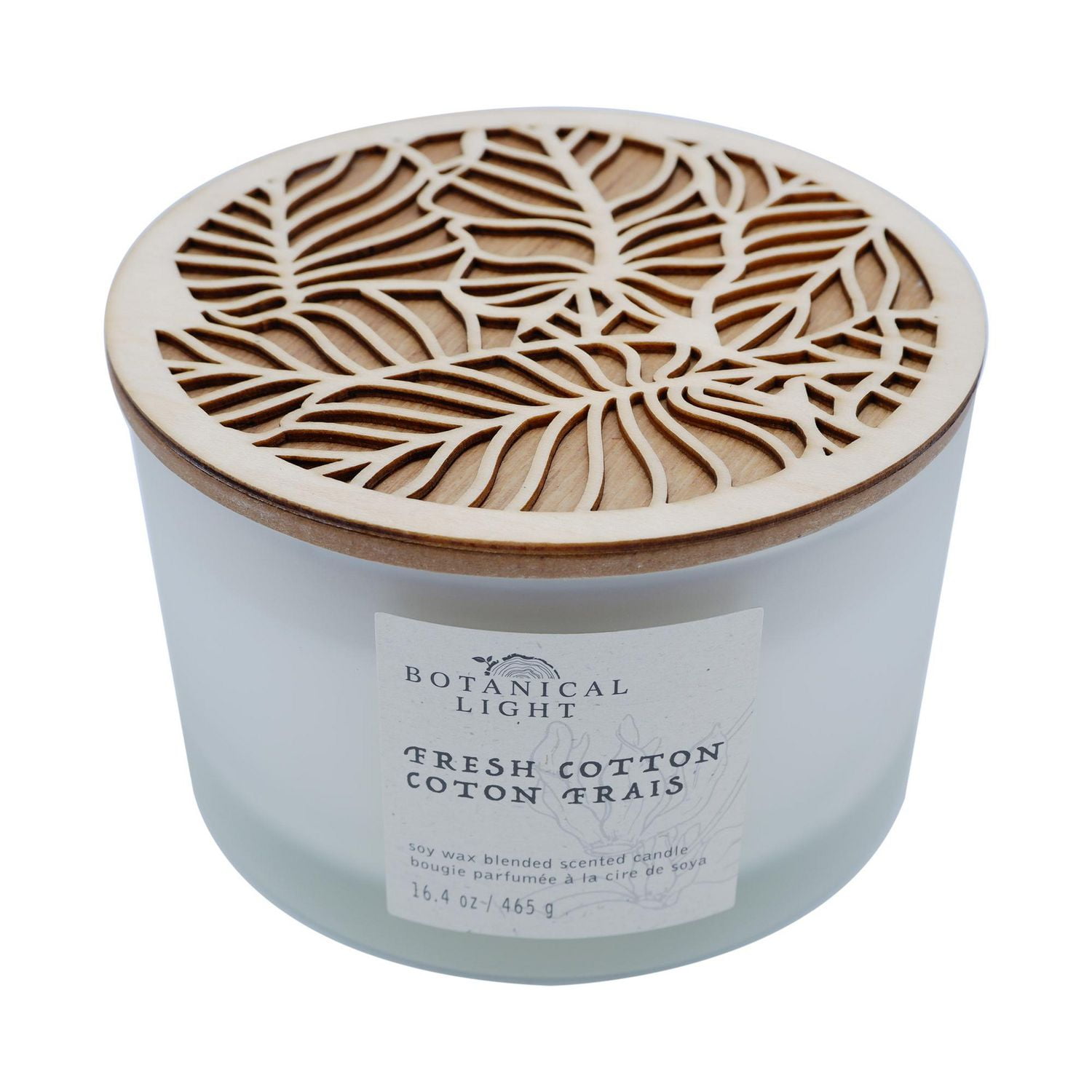 465g Coton frais BOUGIE PARFUMÉE À LA CIRE DE SOYA