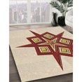 thumbnail image 3 of Ahgly Company Tapis d'Intérieur Lavable en Machine Carré Transitionnel Vanille Or, 7 Pieds Carré, 3 of 7