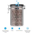 thumbnail image 3 of HURRISE Coffee Stainless Steel Container,Kitchen Sotrage Large Airtight Canister for Coffee,Silver, 3 of 7