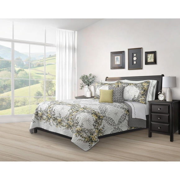 Safdie & Co. Quilt 2PC Set T Forever Yellow