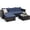 Navy, variant on Costway 5PCS Patio Rattan Furniture Set Sectional Conversation Sofa w/ Coffee Table Navy