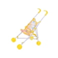 thumbnail image 4 of Milaget Poussette pour Poupée Bébé, Jeu d'Imitation, Décoration de Maison de Poupée, Jouet Chariot Poussoir Jaune, 4 of 9