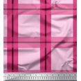 thumbnail image 1 of Soimoi Satin Silk Fabric Check Check Print Fabric by the Yard 42 Inch Wide, 1 of 5