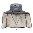 thumbnail image 3 of Decodeary Stay Protected And Cool Solar Power Fan Summer Hat Solar Usb Charging Hat Summer khaki, 3 of 6