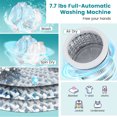 thumbnail image 4 of Gymax 7.7 lbs Full Automatic Compact Washer & Spinner Combo White, 4 of 10