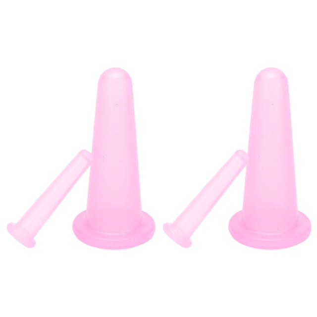Cups Cupping Silicone, Small Compact Convenient Practical Massage Therapy Supplies For Indoor For Home For Beauty Salon Pink