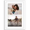 thumbnail image 1 of Americanflat 8x10 Double Picture Frame with Shatter-Resistant Glass - Fits Two 8x10 Photos or use as One 12x18 Poster Frame - Signature Collection - Collage Frames for Wall Display - White, 1 of 5