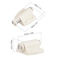 thumbnail image 2 of Unique Bargains Magnetic Touch Catch Latch Closures Nylon White for Cabinet Door Shutter, 2 of 4