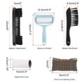 thumbnail image 2 of Unique Bargains Pool Table Cleaning Brush Set Table Brush Rail Brush Cue Cleaning Cloth Sticky Lint Roller Spare Core Black, 2 of 7
