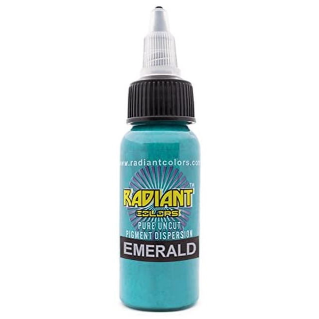 Radiant Colors Tattoo Ink - EMERALD 1oz