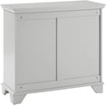 thumbnail image 4 of Crosley Furniture Lydia Engineered Wood Linen Hamper in Gray/Chrome, 4 of 22